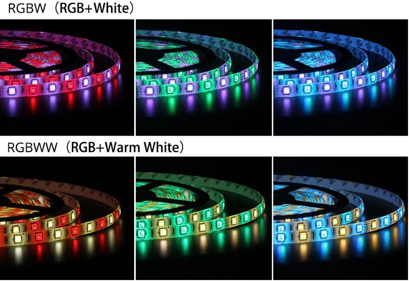 Разлики между RGB, RGBW и RGBWW LED ленти