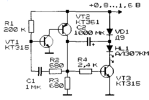  LED с ниско напрежение захранване.