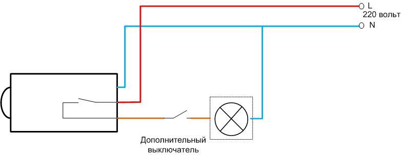 Схема за свързване на светлинен сензор