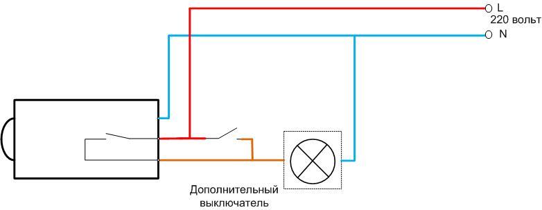 Схема за свързване на светлинен сензор